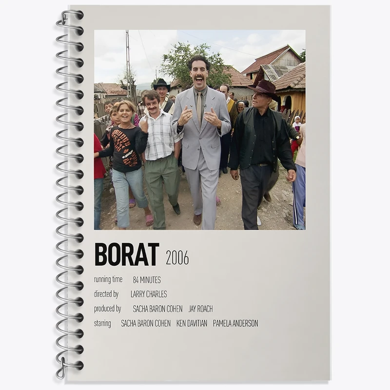دفتر لغت 50 برگ خندالو طرح بورات (Borat) کد F13394