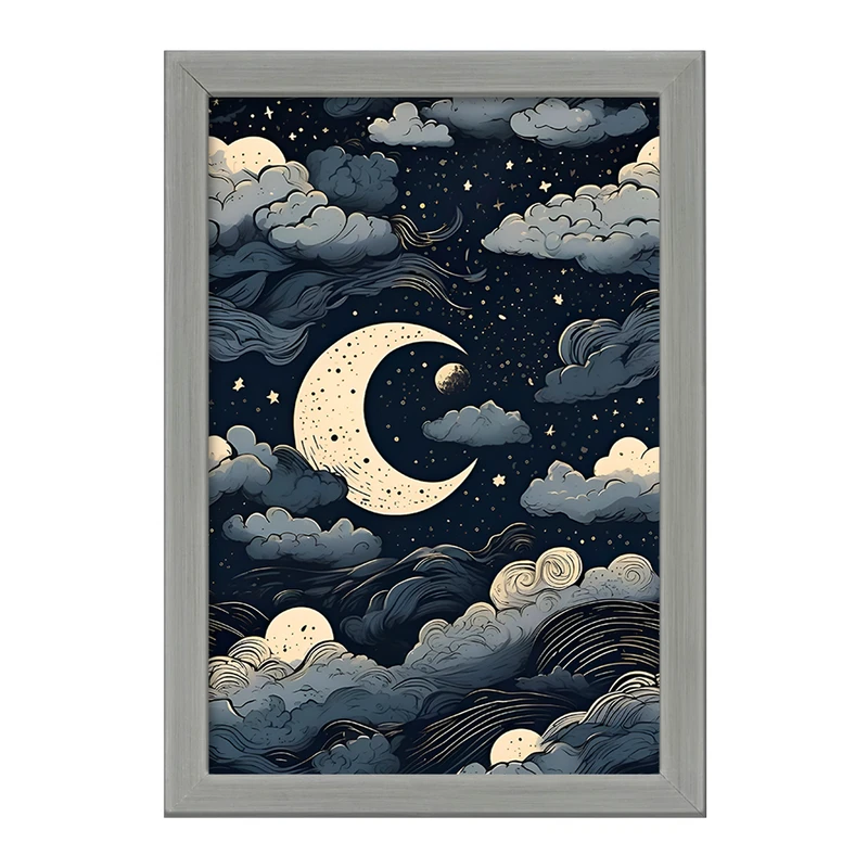 تابلو خندالو طرح ماه (Moon) کد F4973