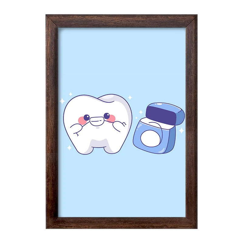 تابلو خندالو طرح دندان و دندان پزشکی کودکانه کد 36739