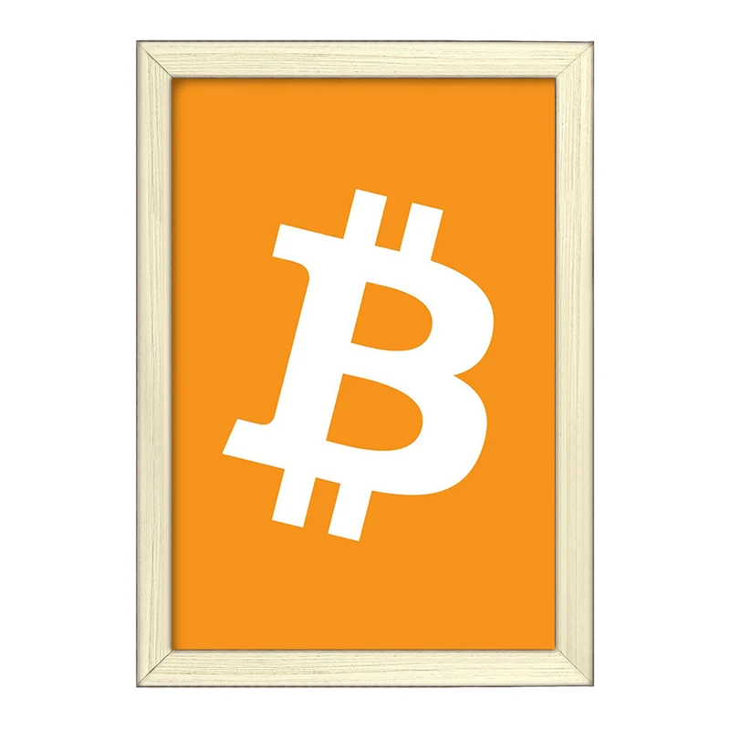 تابلو خندالو طرح ارز دیجیتال بیت کوین  کد 4073