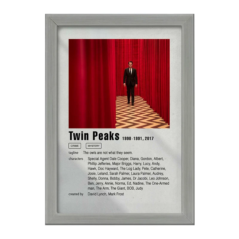 تابلو خندالو طرح توئین پیکس (Twin Peaks) کد F11288