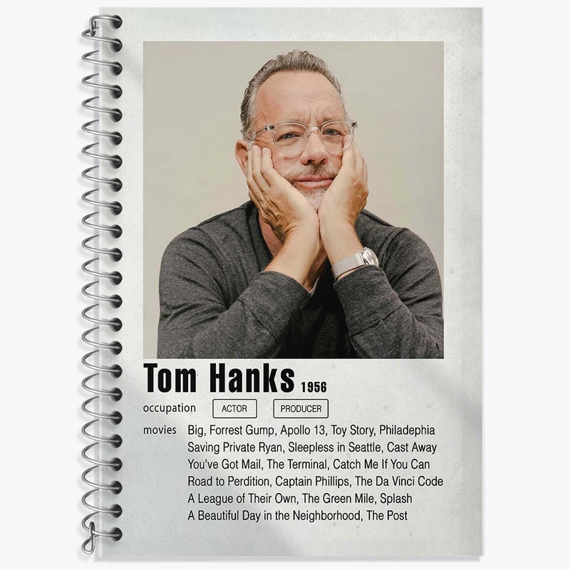 دفتر لغت 50 برگ خندالو طرح تام هنکس (Tom Hanks) کد F11203