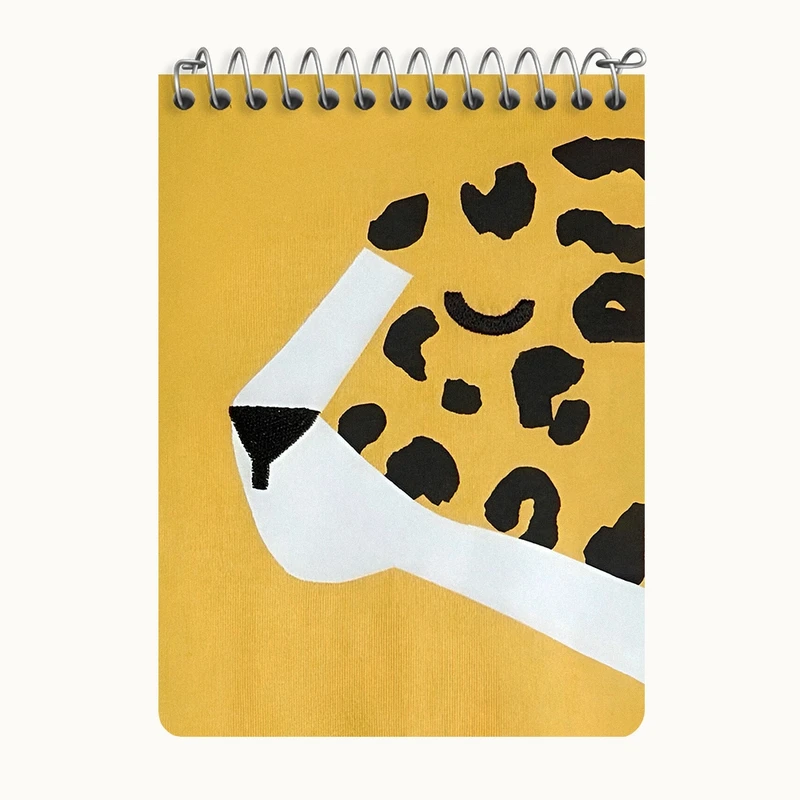 دفتر یادداشت 50 برگ خندالو طرح پلنگ (Leopard) کد N8515