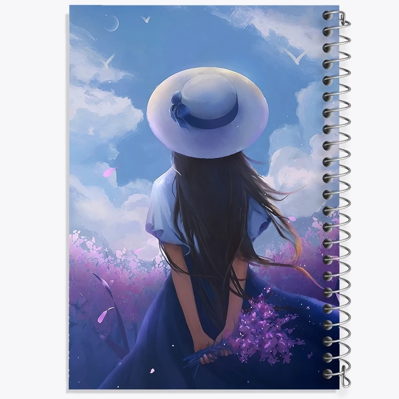 دفتر طراحی 50 برگ خندالو طرح دخترانه کد F4200