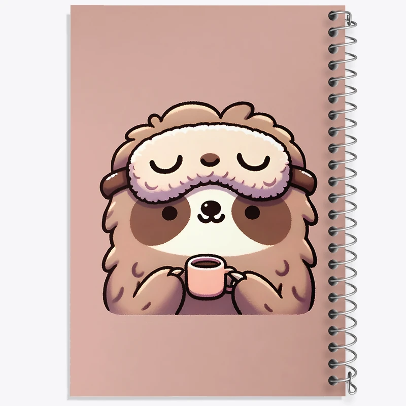 دفتر لیست خرید 50 برگ خندالو طرح تنبل بامزه کد N6503