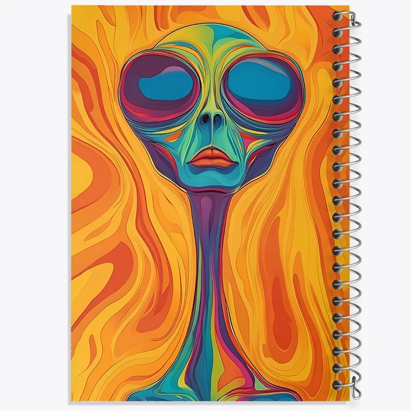 دفتر شطرنجی 50 برگ خندالو طرح آدم فضایی کد F10569