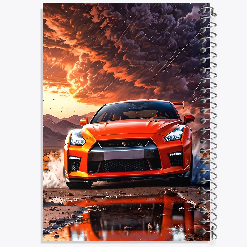 دفتر ژورنال نویسی 50 برگ خندالو مدل نقطه ای طرح ماشین اسپرت کد F11879