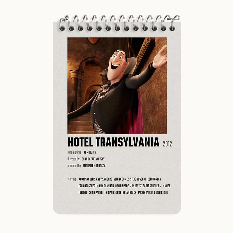 دفتر یادداشت 50 برگ خندالو طرح هتل ترانسیلوانیا (Hotel Transylvania) کد F13433