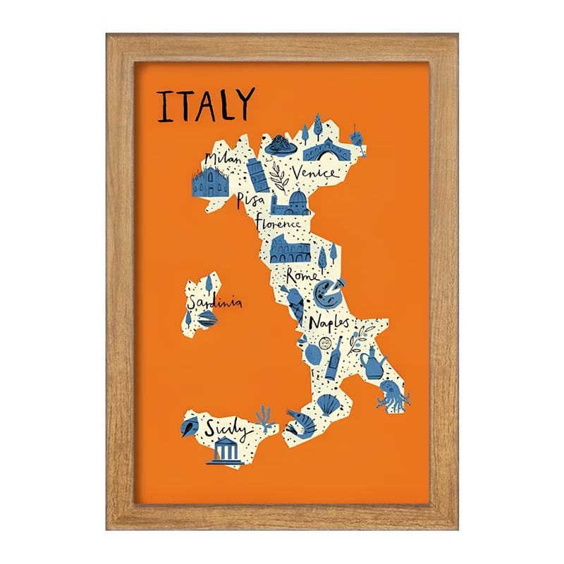 تابلو خندالو طرح ایتالیا (Italy) کد F14368