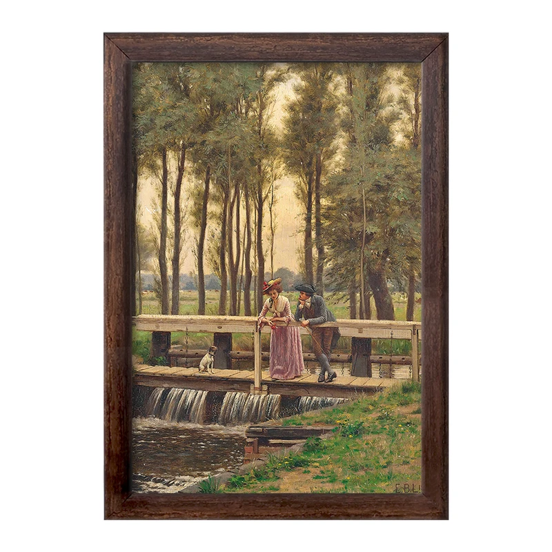 تابلو خندالو طرح نقاشی محل امتحان اثر ادموند بلر لیتون کد F12473