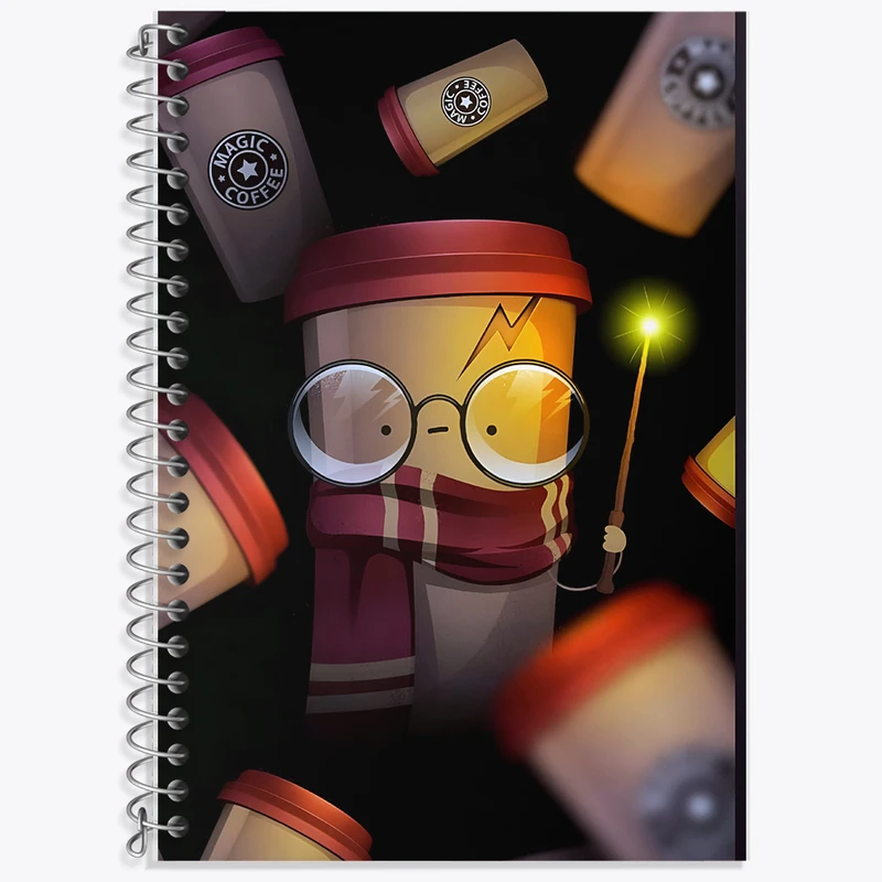 دفتر زبان 50 برگ خندالو مدل دو خط طرح هری پاتر (Harry Potter) کد F9741