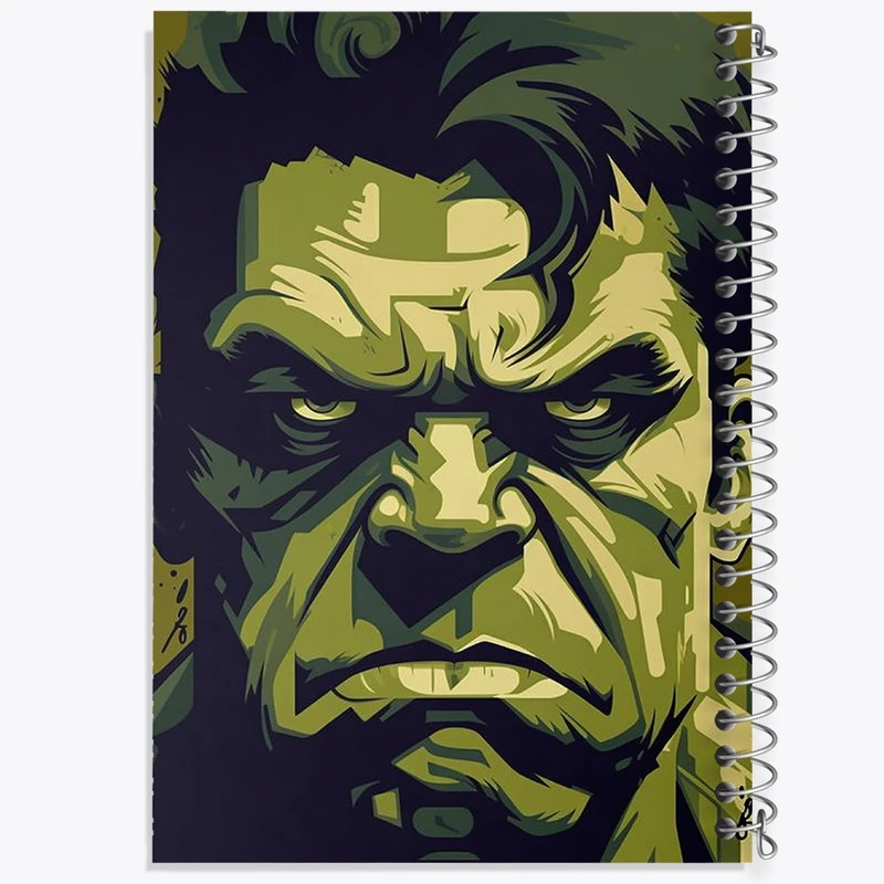 دفتر طراحی 50 برگ خندالو طرح هالک مارول (Marvel) کد N1767