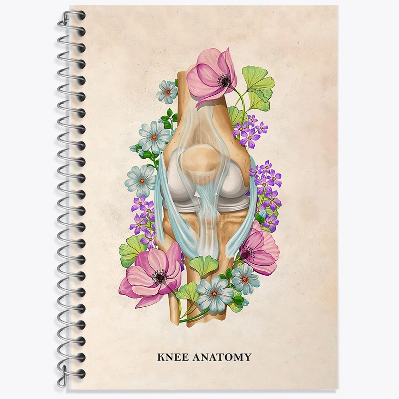 دفتر نت موسیقی 50 برگ خندالو طرح آناتومی زانو (Knee Anatomy) کد F14023