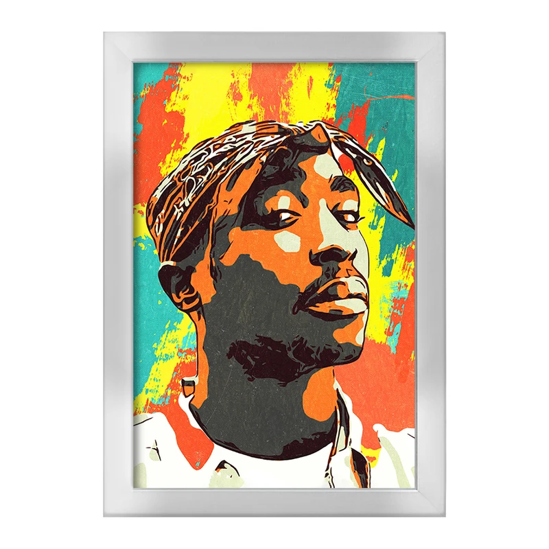 تابلو خندالو طرح توپاک شکور (Tupac Shakur) کد F1817