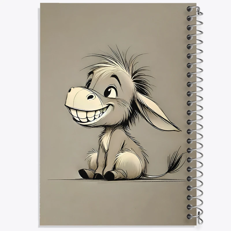 دفتر نقاشی 50 برگ خندالو طرح الاغ بانمک کد N6718