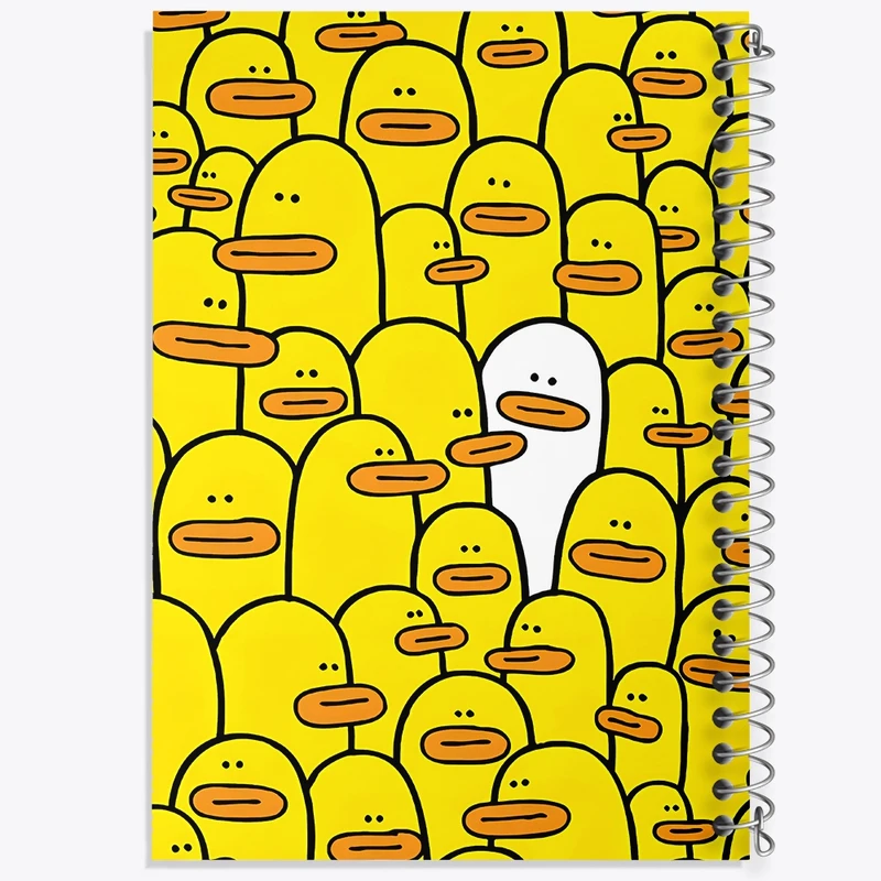 دفتر ژورنال نویسی 50 برگ خندالو مدل نقطه ای طرح پترن اردک کد N6780