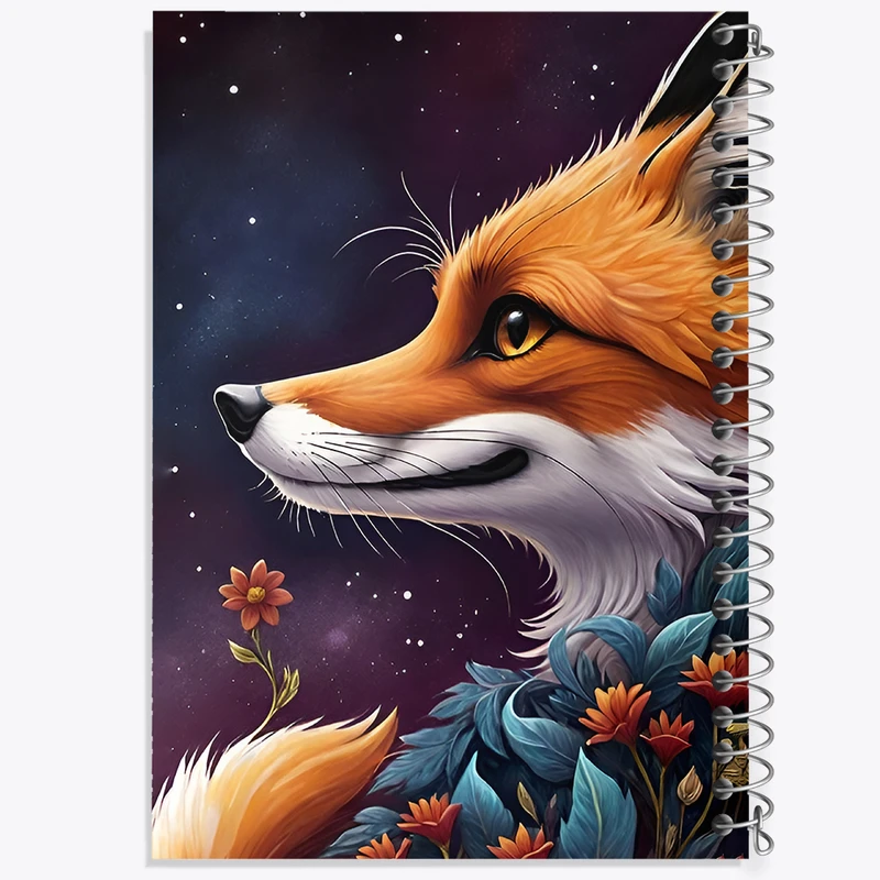 دفتر مشق 50 برگ خندالو طرح روباه کد F12623