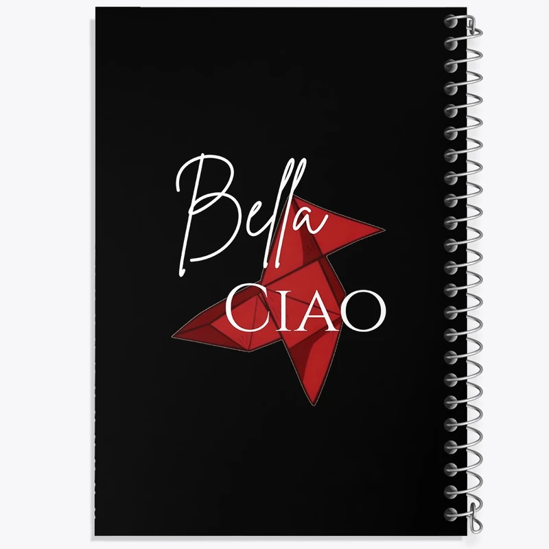 دفتر شطرنجی 50 برگ خندالو طرح Bella Ciao کد F4809