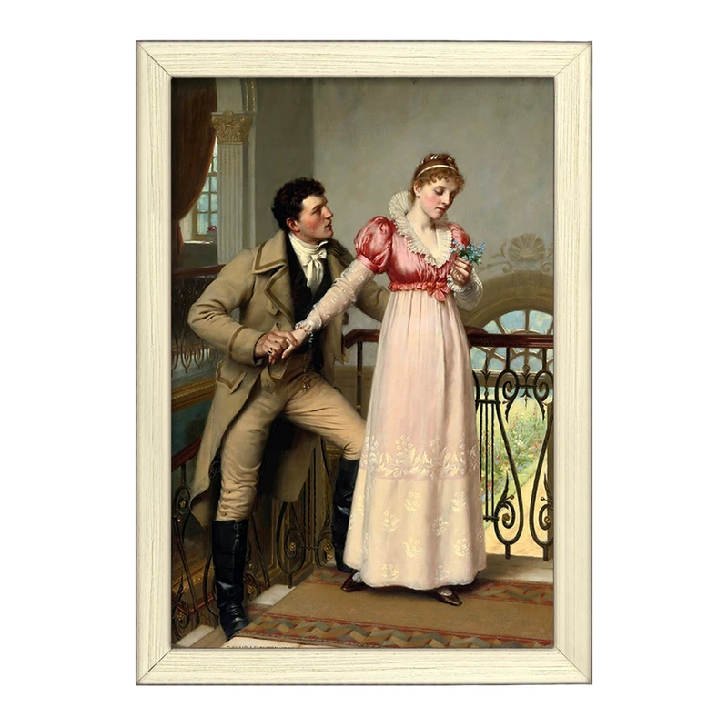 تابلو خندالو طرح نقاشی بله یا خیر اثر ادموند بلر لیتون کد F12458