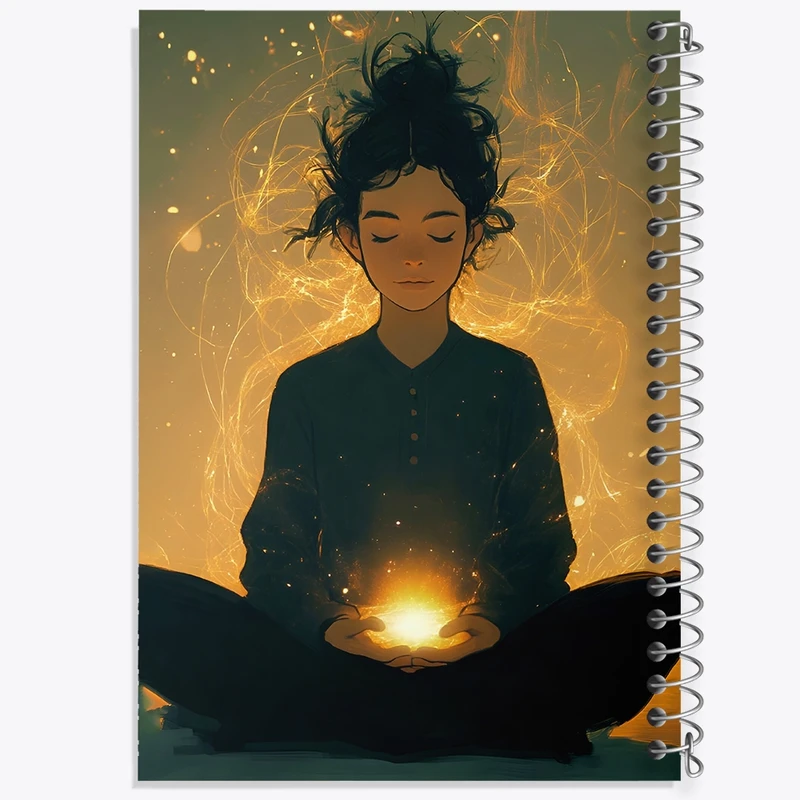 دفتر لیست خرید 50 برگ خندالو طرح مدیتیشن (Meditation) کد F8896