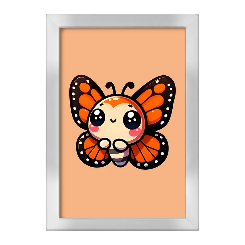 تابلو خندالو طرح پروانه کیوت کد F7759