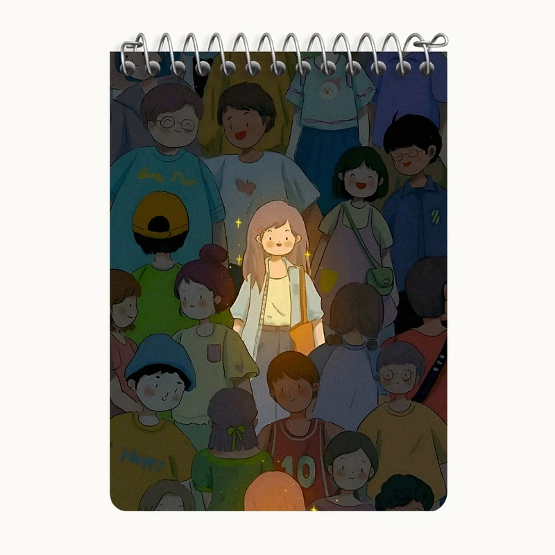 دفتر یادداشت 50 برگ خندالو طرح دخترانه فانتزی کد N9131