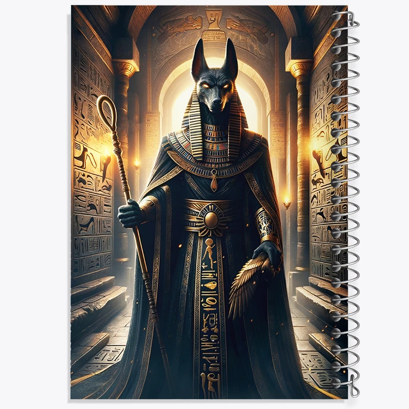 دفتر مشق 50 برگ خندالو طرح آنوبیس (Anubis) کد F4846