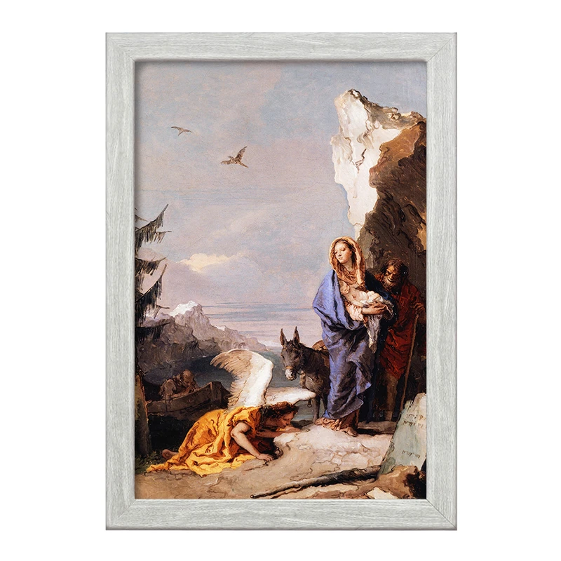 تابلو خندالو طرح نقاشی پرواز به مصر اثر جیووانی باتیستا تیپولو کد F12316