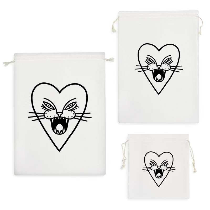 نظم دهنده خندالو مدل قلب گربه ای کد 8174 مجموعه 3 عددی