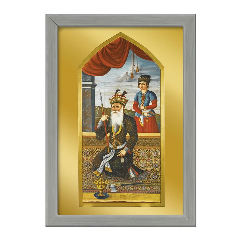 تابلو خندالو طرح نقاشی جمشید شاه اثر مهرعلی کد F12212