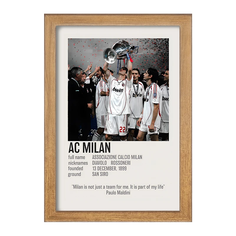 تابلو خندالو طرح آث میلان (Ac Milan) کد F13468