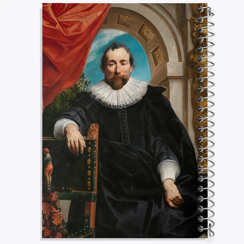 دفتر نقاشی 50 برگ خندالو طرح پرتره روژه لو ویتر اثر جیکوب جردن کد F12395