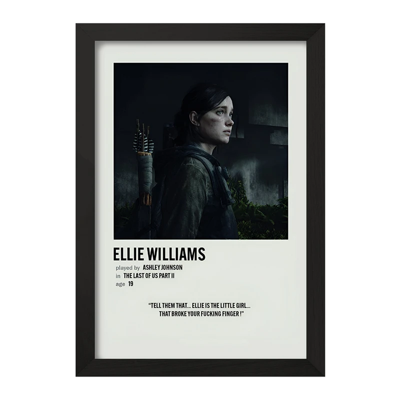 تابلو خندالو طرح الی ویلیامز (Ellie Williams) کد F13087