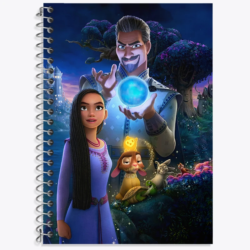 دفتر زبان 50 برگ خندالو مدل دو خط طرح آرزو (Wish) کد N6327