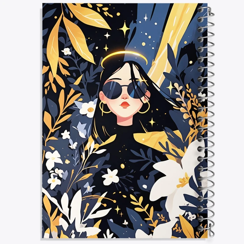 دفتر ژورنال نویسی 50 برگ خندالو مدل نقطه ای طرح دخترانه کد F4782