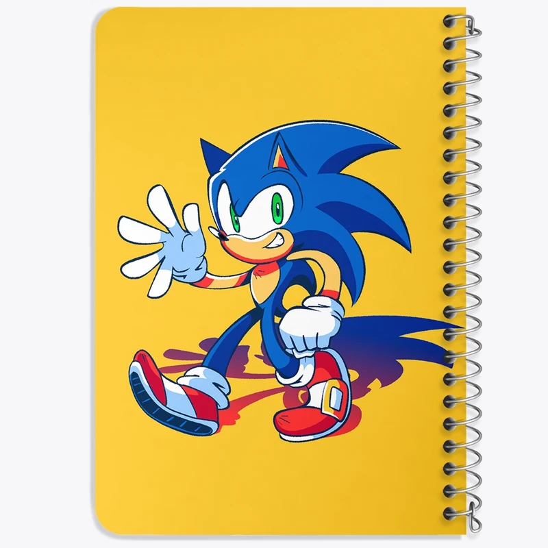 دفتر یادداشت 50 برگ خندالو طرح سونیک (Sonic) کد F1859
