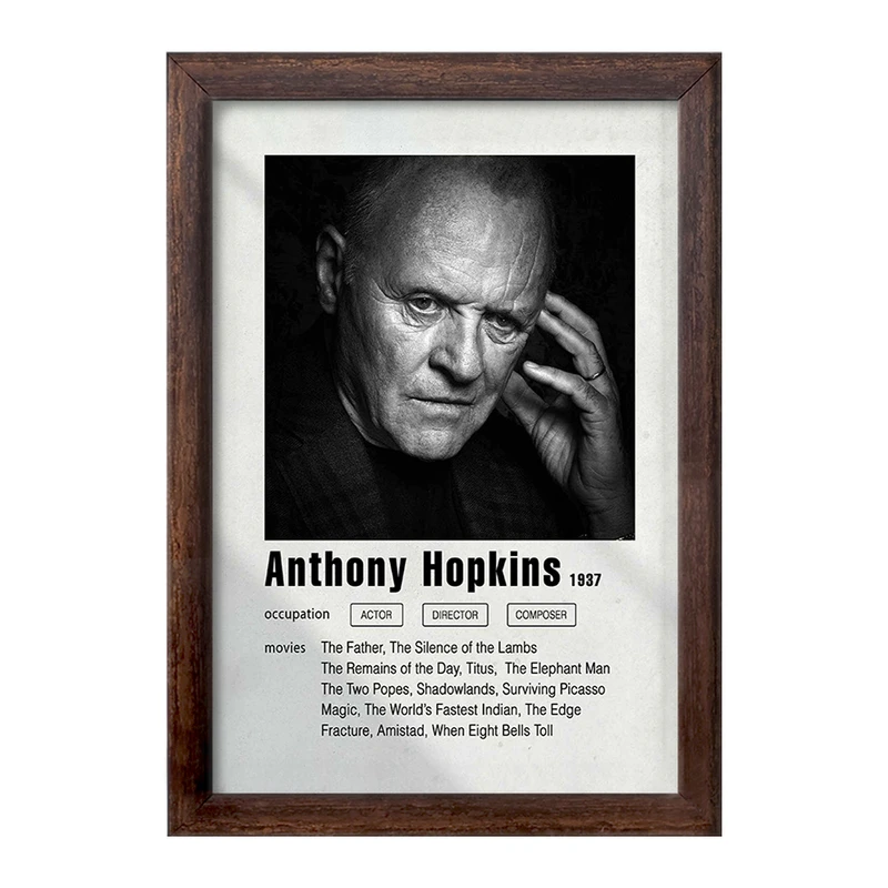 تابلو خندالو طرح آنتونی هاپکینز (Anthony Hopkins) کد F11209