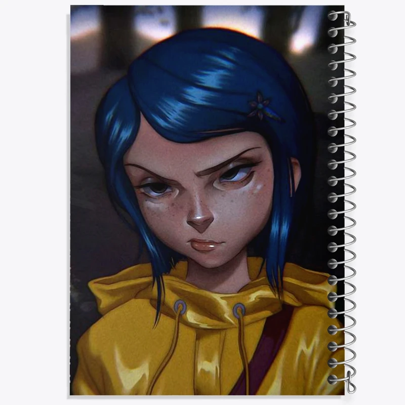 دفتر طراحی 50 برگ خندالو طرح کورالاین Coraline  کد 20780