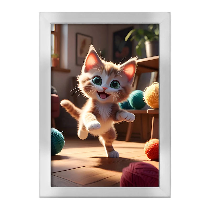 تابلو خندالو طرح گربه (Cat) کد F6514