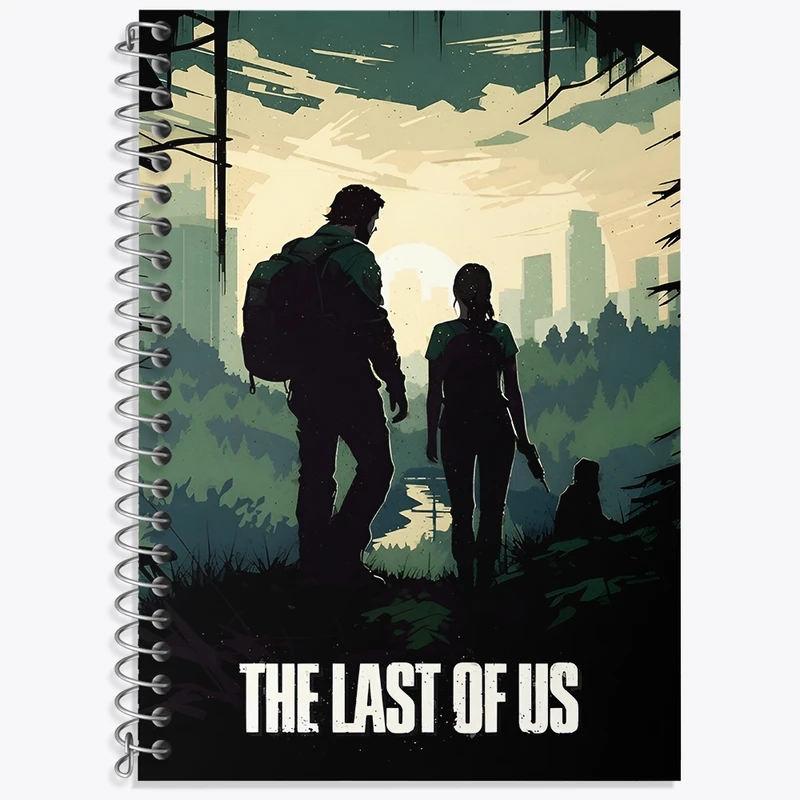 دفتر زبان 50 برگ خندالو مدل سه خط طرح (The Last Of Us) آخرین بازمانده از ما کد N9327