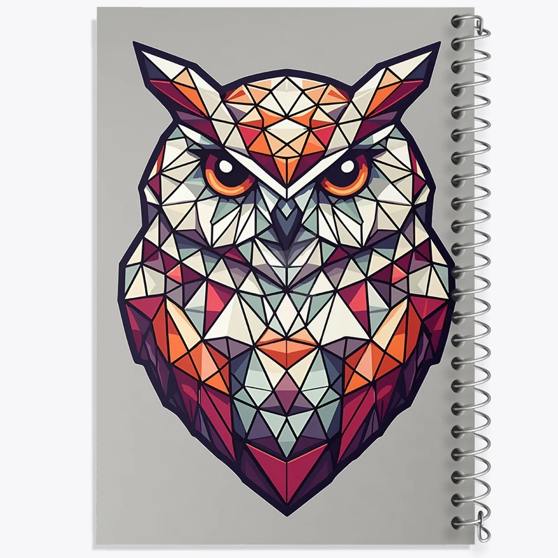 دفتر طراحی 50 برگ خندالو طرح جغد کد F4345