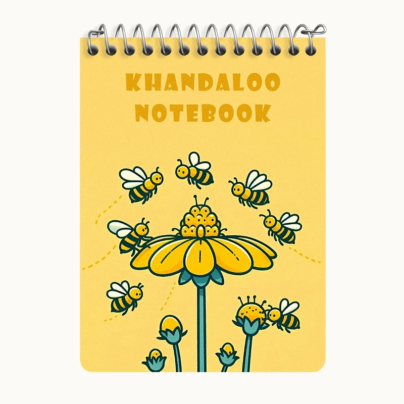 دفتر یادداشت 50 برگ خندالو طرح زنبورهای بامزه کد N8455