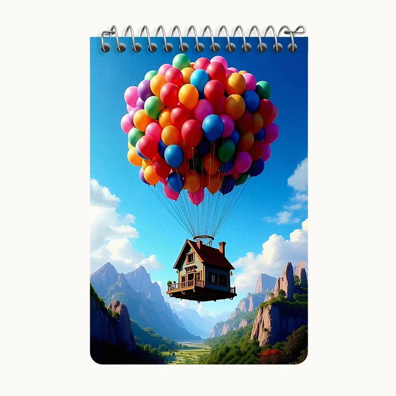 دفتر یادداشت 50 برگ خندالو طرح آپ (Up) کد F12645