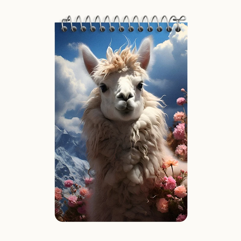 دفتر یادداشت 50 برگ خندالو طرح لاما کد F9962