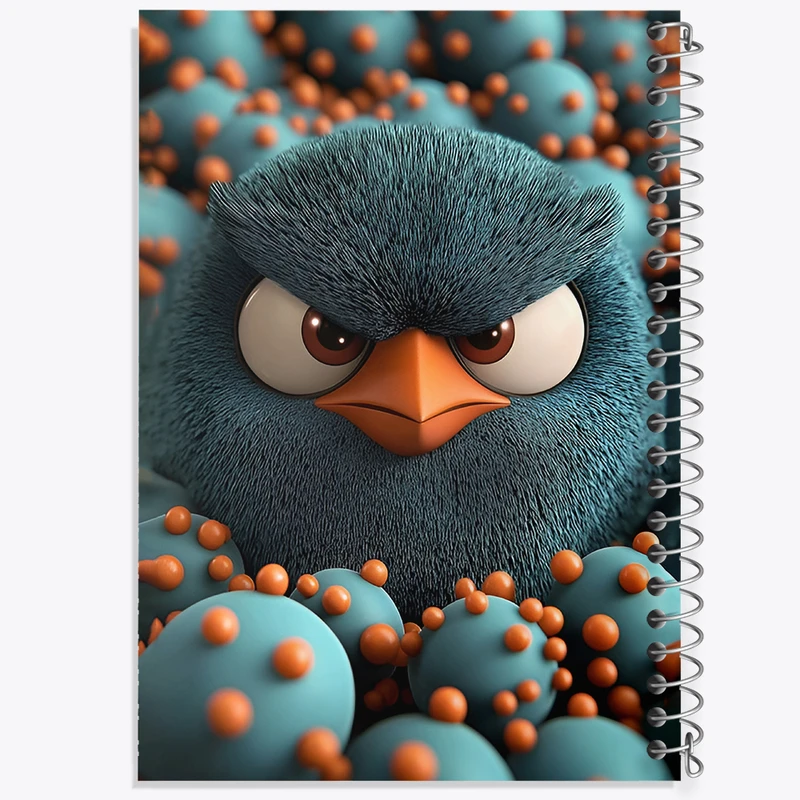 دفتر نقاشی 50 برگ خندالو طرح پرندگان خشمگین کد F12874