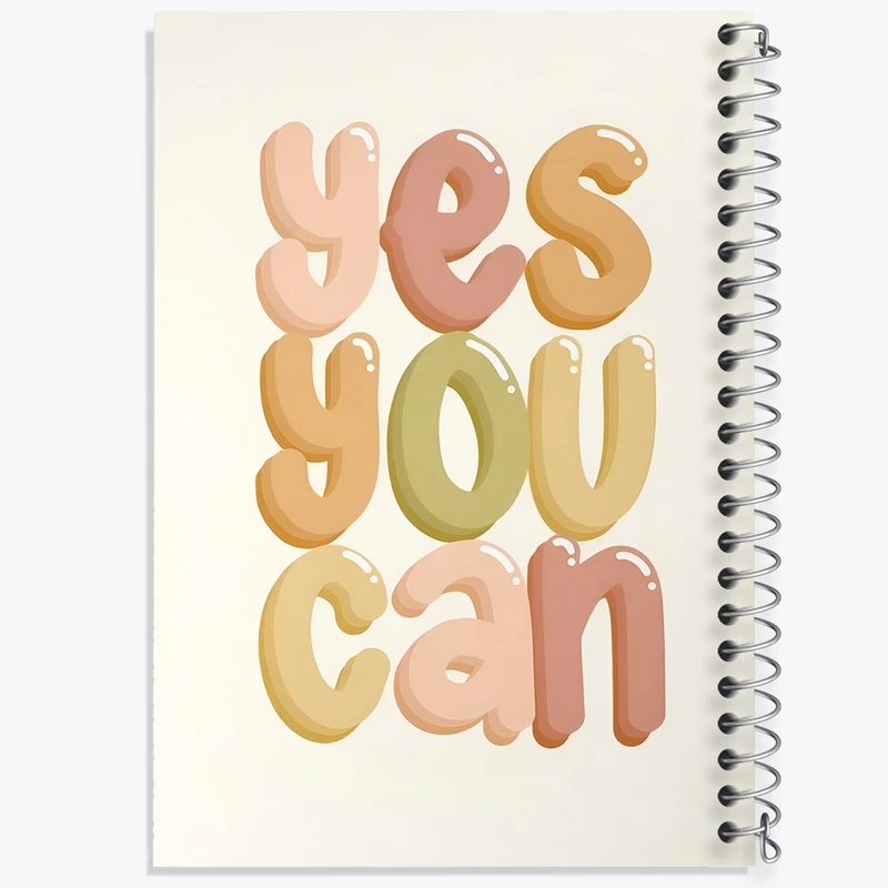 دفتر طراحی 50 برگ خندالو طرح Yes You Can کد N2640