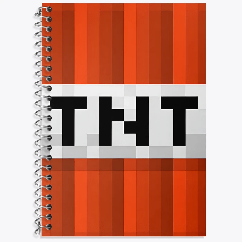دفتر لغت 50 برگ خندالو طرح بازی ماینکرافت (Minecraft) کد N8689