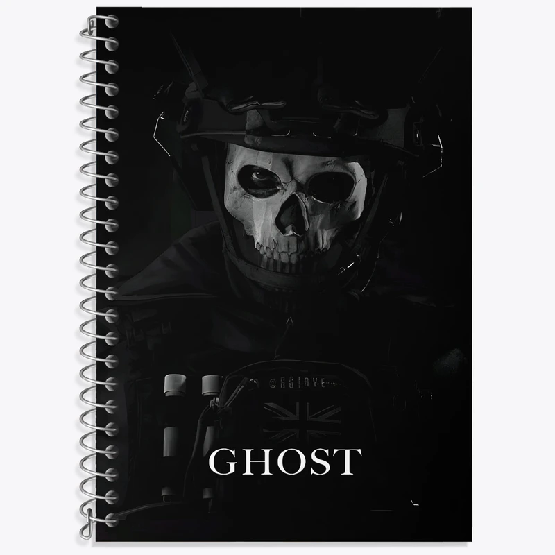 دفتر زبان دوخط 50 برگ خندالو طرح کال آف دیوتی (call Of Duty) کد F4624