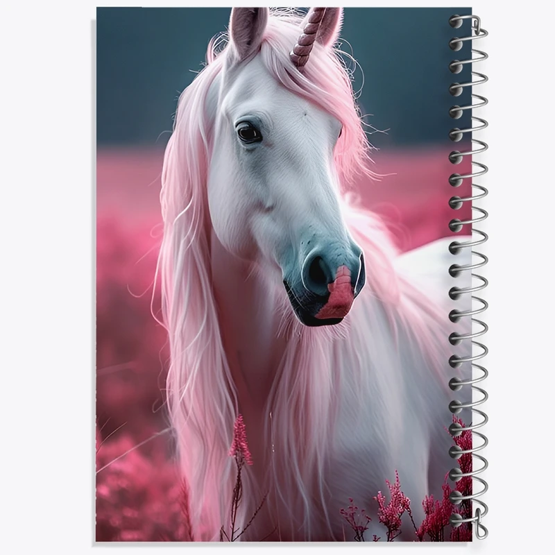 دفتر لیست خرید 50 برگ خندالو طرح اسب تک شاخ کد F14372