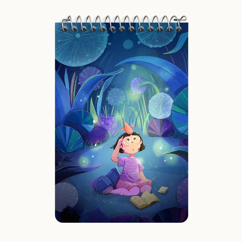 دفتر یادداشت 50 برگ خندالو طرح دخترانه کد F10939